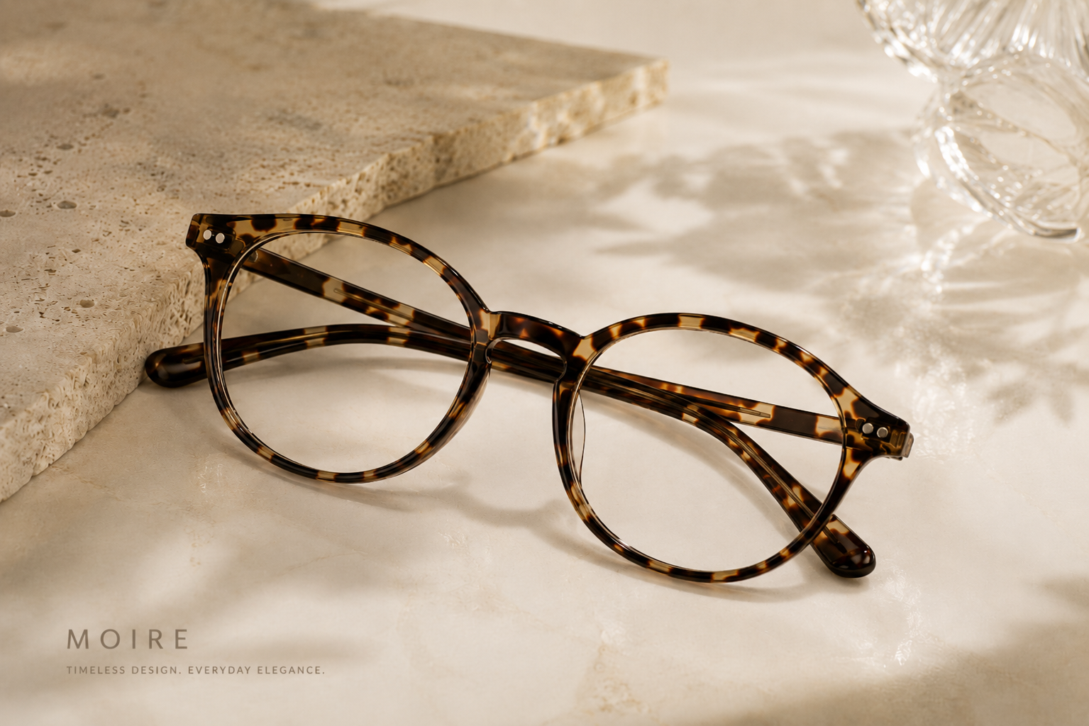 Tortoise Round Acetate Optical Frame