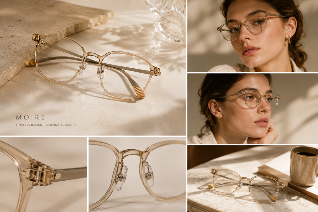 Clear Titanium Optical Frame