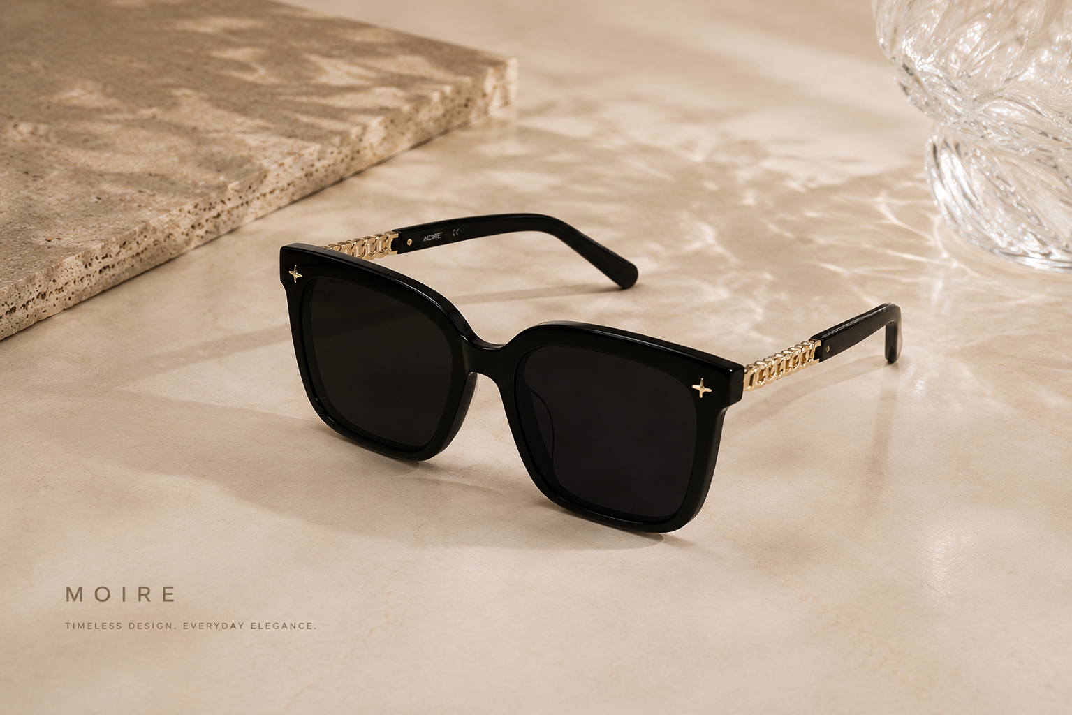 Noir Chain Sunglasses