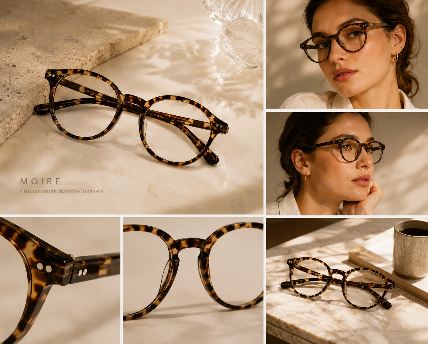 Tortoise Round Acetate Optical Frame
